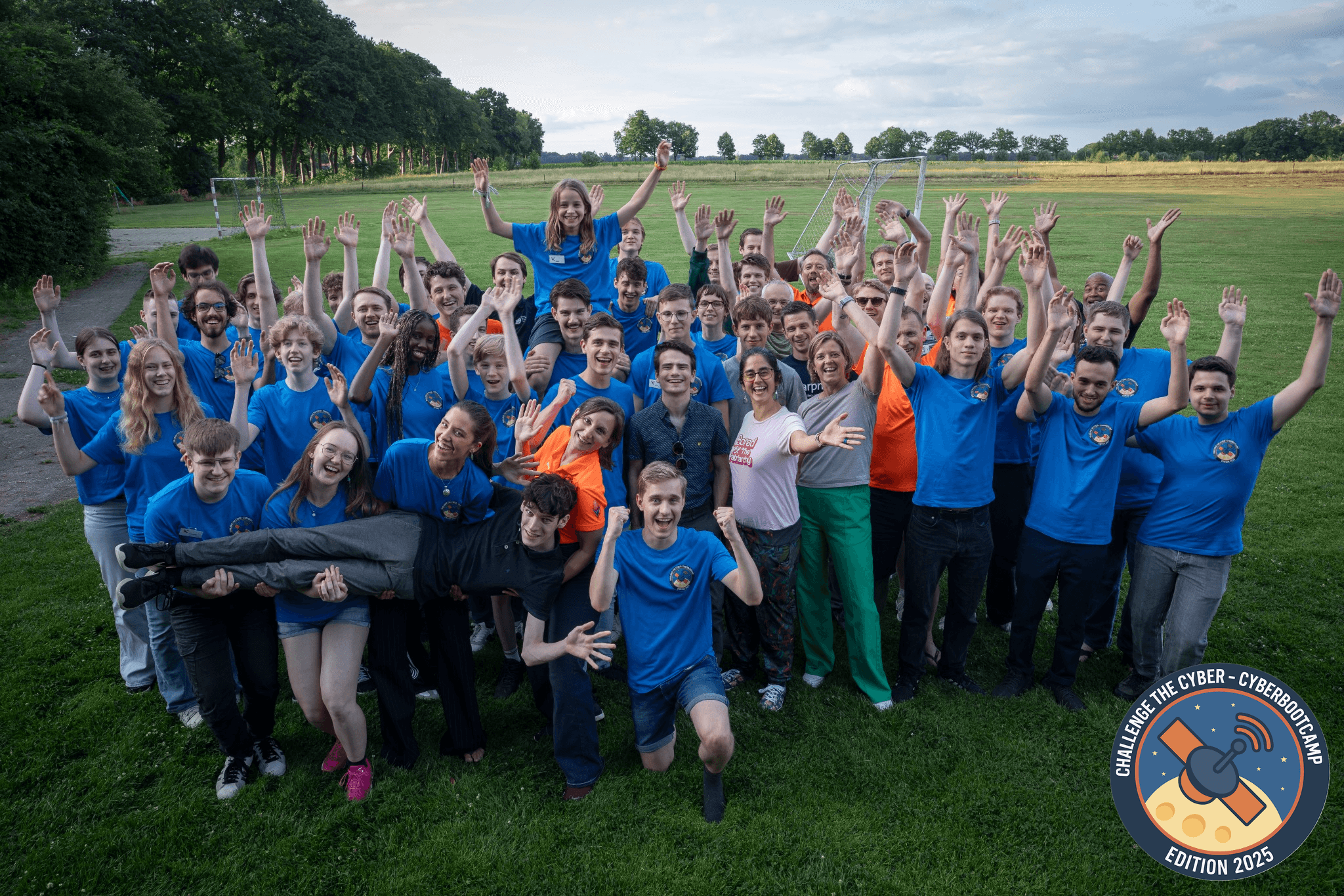 Cyberbootcamp 2025 groep met logo